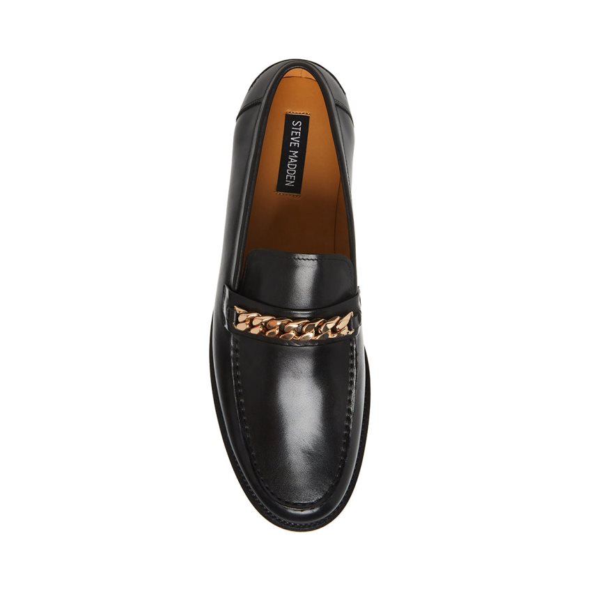 Loafers Steve Madden Wallace-c Cuero Hombre Negras | ES FB68S2